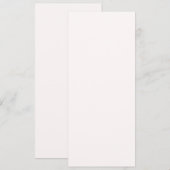 Sneeuw Achtergrond Programmakaart (Voorkant / Achterkant)