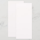 Sneeuw Achtergrond Programmakaart (Voorkant / Achterkant)