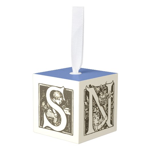 "Sneeuw" alfabet Franse kinderen kerst Decoratie (Voorkant hoekig)