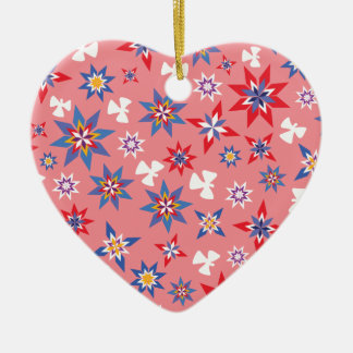 sneeuw Angel Red en Blue Keramisch Ornament