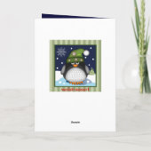 Sneeuw, Angels en aangepaste tekstkaart Feestdagen Kaart (Achterkant)