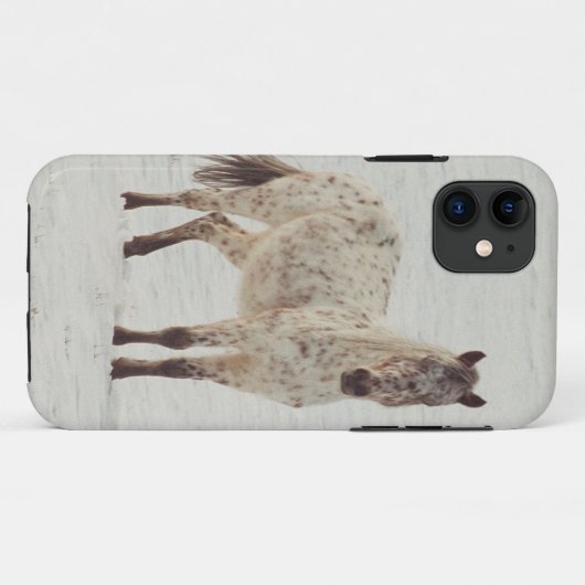 Sneeuw Appaloosa-telefoondraagtas Case-Mate iPhone Case (Achterkant (horizontaal))