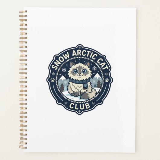 Sneeuw Arctic Cat POD Vector Kunst - Sneeuw Arctic Planner (Voorkant)