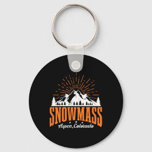 Sneeuw Aspen Colorado Ski Berg Skiën Snowboard Sleutelhanger