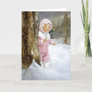 Sneeuw Avontuur Feestdagen Kaart