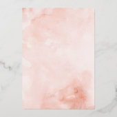 Sneeuw Baby het is koud buiten Baby shower Folie Uitnodiging (Achterkant)