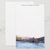 Sneeuw-, Barn- en gebergte Briefpapier (Voorkant / Achterkant)