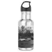 Sneeuw Beauty James River Grayscale Stainless Stee Waterfles (Voorkant)