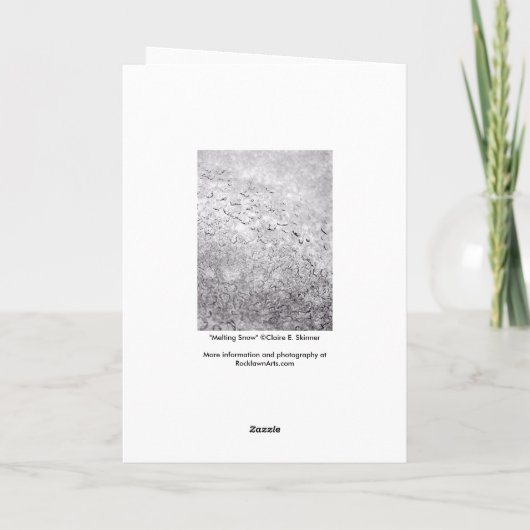 Sneeuw Bedankkaart (Achterkant)