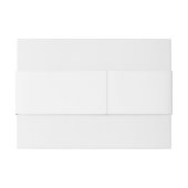 Sneeuw bedekt bergen landschap bruiloft uitnodigingen wikkel (Achterkant Voorbeeld)