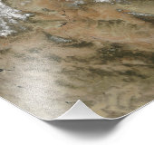 Sneeuw bedekt de Rocky Mountains in de Verenigde S Foto Afdruk (Hoek)