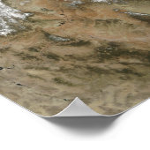 Sneeuw bedekt de Rocky Mountains in de Verenigde S Poster (Hoek)