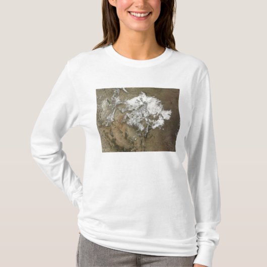 Sneeuw bedekt de Rocky Mountains in de Verenigde S T-shirt (Voorkant)