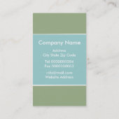 Sneeuw Bedekt Dorp Gift Label Visitekaartje (Achterkant)