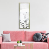 Sneeuw bedekt landschap - Japanse kunst Canvas Afdruk (Insitu (Woonkamer))