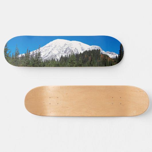 Sneeuw bedekt Mount Rainier landschap Persoonlijk Skateboard (Horizontaal)