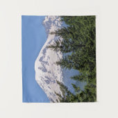 Sneeuw bedekt Mount Rainier landschap Wandkleed (Voorkant)