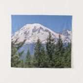 Sneeuw bedekt Mount Rainier landschap Wandkleed (Voorkant (horizontaal))