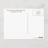 Sneeuw bedekt Mount St Helens Travel Briefkaart (Achterkant)