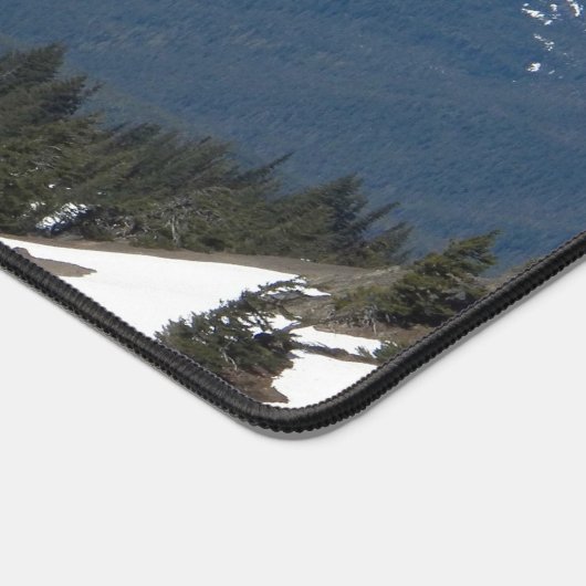 Sneeuw bedekt Olympisch Bergen Landschap Bureaumat (Hoek)