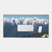 Sneeuw bedekt Olympisch Bergen Landschap Bureaumat (Keyboard & Muis)