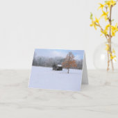 Sneeuw Bedekt Paddock Kaart (Gele Bloem)