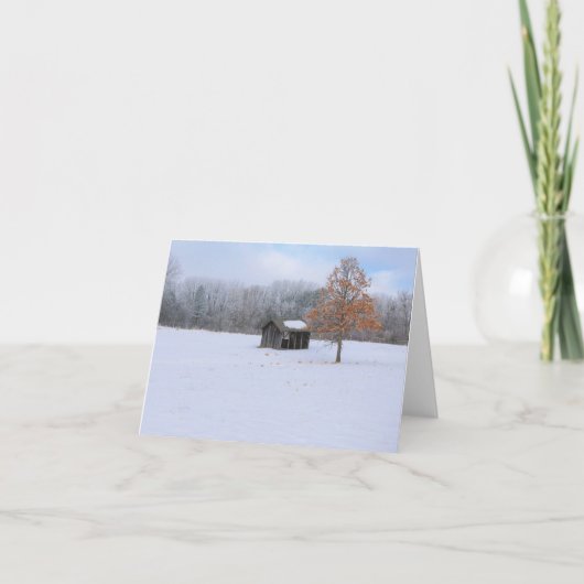 Sneeuw Bedekt Paddock Kaart (Voorkant)