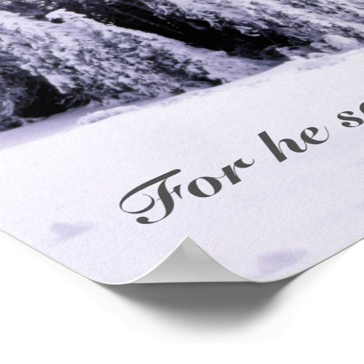 Sneeuw bedekt poster (Hoek)