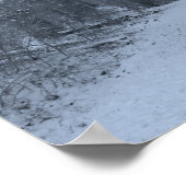 Sneeuw bedekt wandelpad 1 poster (Hoek)