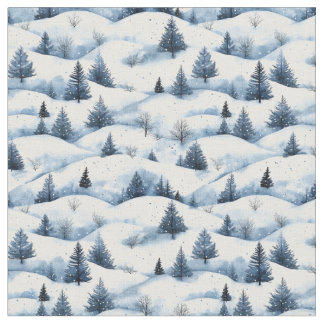 Sneeuw bedekt winterlandschap stof