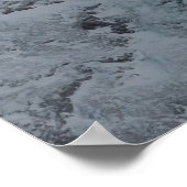 Sneeuw bedekte berg poster (Hoek)