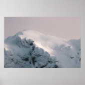 Sneeuw bedekte berg poster (Voorkant)