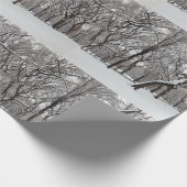 Sneeuw bedekte bomen in Central Park NYC Cadeaupapier (Hoek)