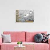 Sneeuw bedekte bomen in Whistler, B.C. Canvas Afdruk (Insitu (Woonkamer))