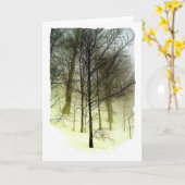 Sneeuw bedekte bomen kaart (Gele Bloem)