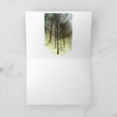 Sneeuw bedekte bomen kaart (Binnen)