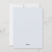 Sneeuw bedekte dennen takken feestdagenkaart (Achterkant)