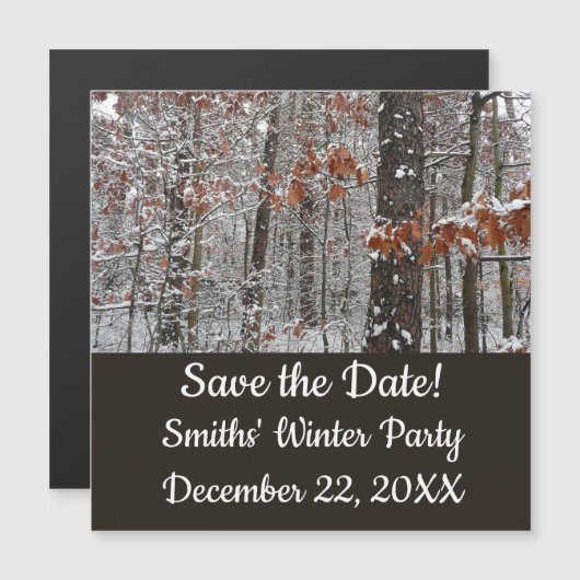 sneeuw bedekte eikenbomen WinterNatuur fotografie (Voorkant / Achterkant)