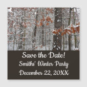 sneeuw bedekte eikenbomen WinterNatuur fotografie (Voorkant)