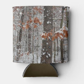 sneeuw bedekte eikenbomen WinterNatuur fotografie Blikjeskoeler (Voorkant)