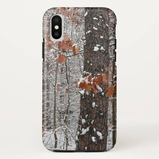 sneeuw bedekte eikenbomen WinterNatuur fotografie Case-Mate iPhone Case (Achterkant)