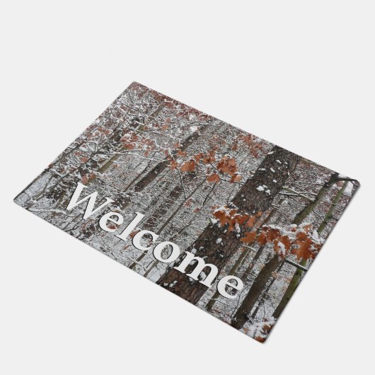 sneeuw bedekte eikenbomen WinterNatuur fotografie Deurmat (Schuin)