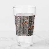 sneeuw bedekte eikenbomen WinterNatuur fotografie Glas (Voorkant)
