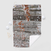 sneeuw bedekte eikenbomen WinterNatuur fotografie Golfhanddoek (Insitu)