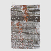 sneeuw bedekte eikenbomen WinterNatuur fotografie Golfhanddoek (Voorkant)