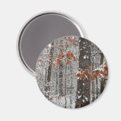 sneeuw bedekte eikenbomen WinterNatuur fotografie Magneet (Voorkant / Achterkant)