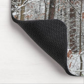 sneeuw bedekte eikenbomen WinterNatuur fotografie Muismat (Hoek)