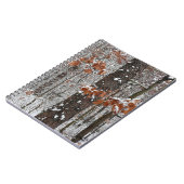 sneeuw bedekte eikenbomen WinterNatuur fotografie Notitieboek (Linkerzijde)