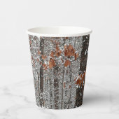 sneeuw bedekte eikenbomen WinterNatuur fotografie Papieren Bekers (Links)