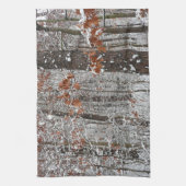 sneeuw bedekte eikenbomen WinterNatuur fotografie Theedoek (Verticaal)